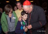 2013 Lourdes Pilgrimage - SUNDAY Cardinal Dolan Presents Malades Medals Pius X (58/71)